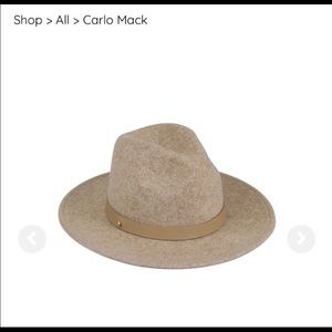 Lack Of Color brand wide brimmed hat, Carlo Mack